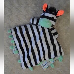 Oh Joy! Zebra Lovey Security Blanket Black White Stripes Green Yellow Target